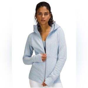 Lululemon Full Zip Scuba Hoodie in Heather Blue Size 8
